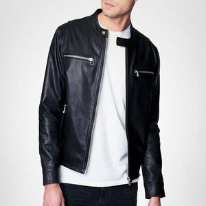 BlankNYC 100% Goatskin Leather Jacket in
Black